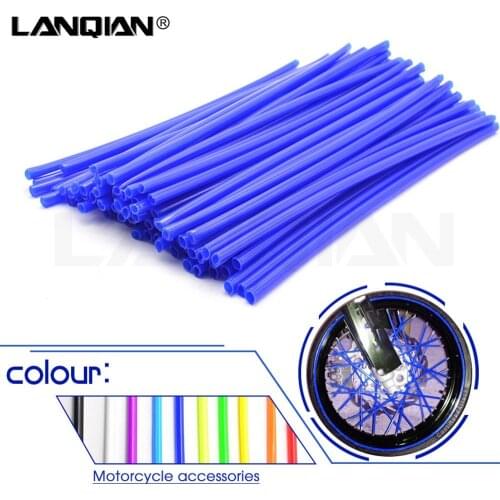 72pcs Universal Dirt Bike Motorcycle Wheel spoke skins cover For BMW R1200GS F800GS F650GS F800GS G650GS G650 G450X R1150GS HP2