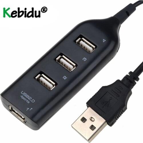 USB Hub 2.0 Adapter Hi-Speed 4-Port Splitter For PC Laptop Notebook Receiver Computer Peripherals Accessories