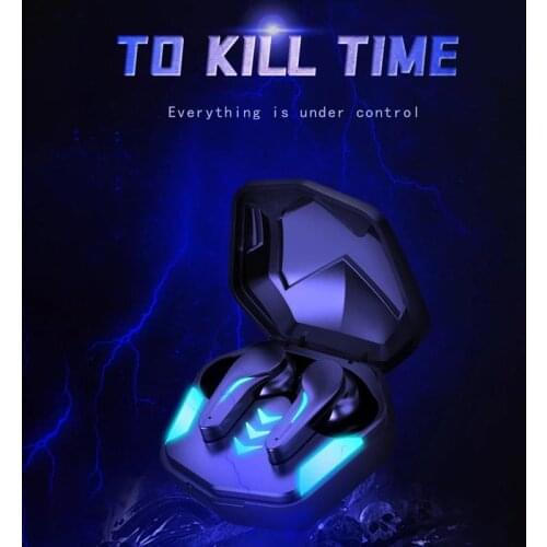 TWS Gaming Headphone Wireless Bluetooth 5.1 HiFi Stereo Headset with Microphone Touch Control Waterproof Noise Reduction Earbuds