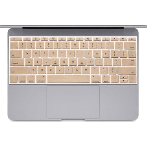 English US Version Keyboard Cover Silicone Skin for New Macbook 12 Inch A1534 with Retina Display (2016 NEWEST VERSION)