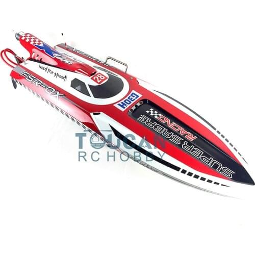 G30H ARTR 54" 30CC Engine Gasoline Fiber Glass RC Racing Boat Propeller Rudder Shaft Red TH02681