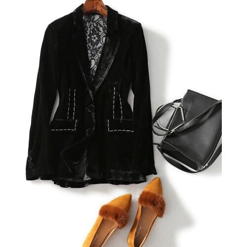 Женские бархатные пиджаки Guesod China At AliExpress