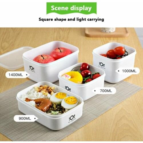 Kid Adult Lunch Box Food Container Dust Proof Microwave Bento Boxes Storage Box 700ml/900ml/1000ml/1400ml