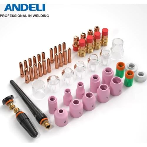 12/22/49/68PCS Welding Torch Stubby Gas Lens For WP-9F/17/18/26 TIG Pyrex Glass Cup Kit TIG Welding Torch Welding nozzles