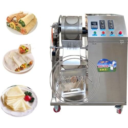 Thin Pancake Tortilla Making Machine Cakes Pressor Automatic Egg Filling Restaurant Roasted Duck Cake Machine