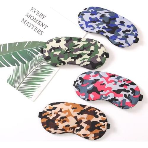 Camouflage Sleep Eye Mask Cotton Eyepatches Army Sleeping Night Mask Dream Blindfold Colorful Bandage Sort For Women Men Relax