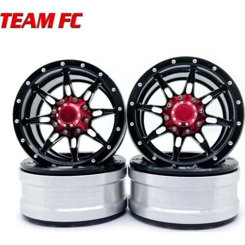 4PCS RC Rock Crawler Metal Wheel Rim 1.9 Inch BEADLOCK for 1/10 Axial SCX10 90046 TAMIYA CC01 D90 D110 TF2 TRX-4 S119