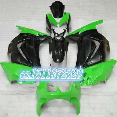Injection de la motocicleta kit For Kawasaki Ninja 250R 2008 2010 2012 EX250 08-12 ZX250R verde negro moldeo por carenado set