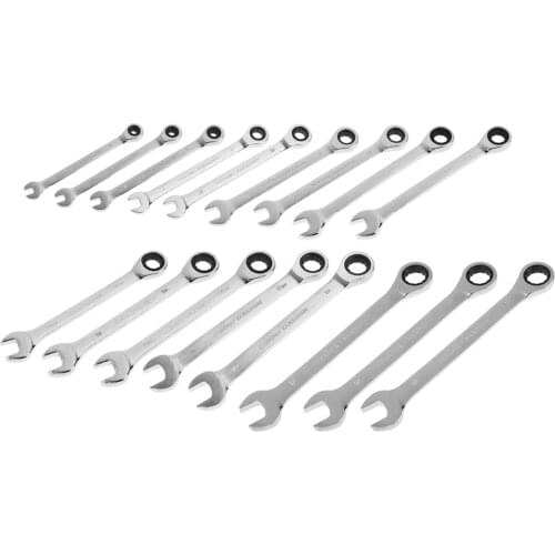 Ratchet Combination Metric Wrench Set Fine Tooth Gear Ring Torque and Socket Wrench Set Nut Tools for Repair A Set of Wrench