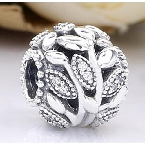 Original Openwork Family Tree With Crystal Beads Fit 925 Sterling Silver Bead Charm Bracelet Bangle DIY Jewelry