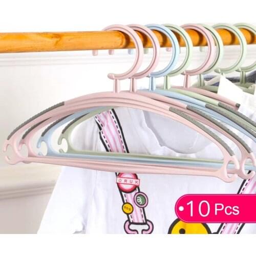 Plastic Kids Clothes Hangers Children Coats Hanger Drying Racks Non-Slip Windproof Child Hanger Baby Clothing Organizer