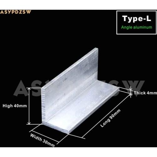 2 PCS Angle aluminum heat sink For DIY Power amplifier baord 90*40*30 Thick 4mm