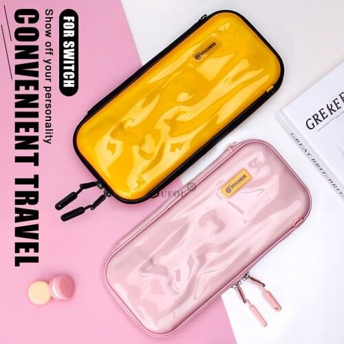 Kawaii Bump Storage Bag For Nintendo Switch Portable Travel Carry Lanyard Protective Case For Switch Game Console Box Cover