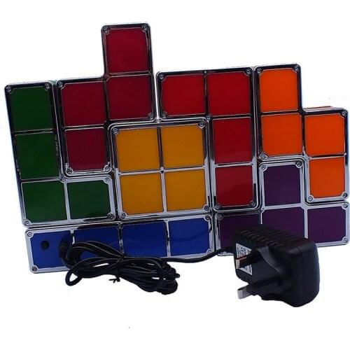 LED Tetris Light Small Blocks LED Lamp Set DIY LED Night Light US UK EU Plug Available
