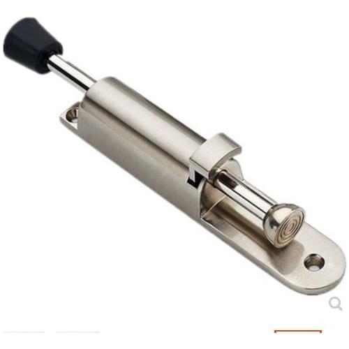 Stainless Steel Telescopic Door Stopper Silver Spring Loaded Step-On Door Holder Door Stops For Household Hardware Bedroom House