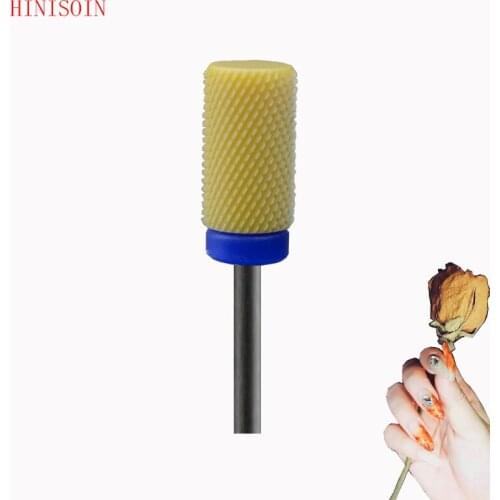 Yellow ceramic-20pcs- (M) Nail Bit Ceramic Foot Bit grinding head-2092.060