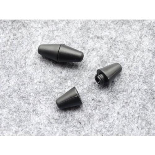 1000pcs/lot Plastic Lanyard Safety Breakaway Pop Barrel Connectors For Ribbon Lanyards Cord Lock Stopper Black