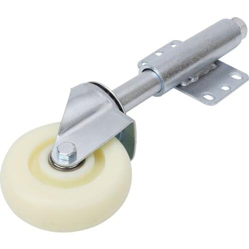 4 Inch Nylon Gate Wheel Spring Loaded Swivel Caster Heavy Duty 440lbs Load Capacity Spring Wheel For Door