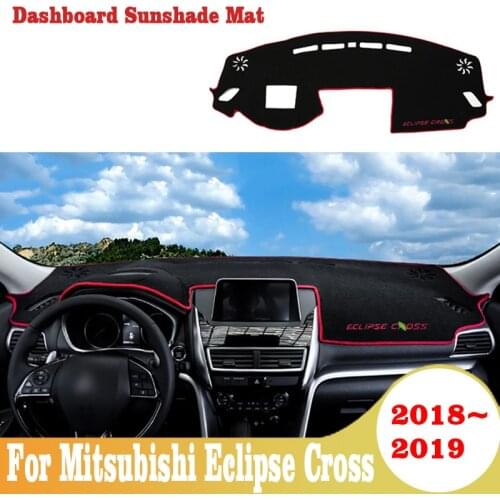 Car Dashboard Cover Mat Sun Shade Pad Instrument Panel Carpets Anti-UV For Mitsubishi Eclipse Cross 2018 2019 Accessories