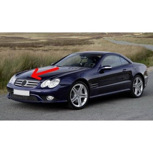 Mercedes r230 Hood Star Emblem Front Badge SL Class 2001-2011 Aftermarket A1298880116