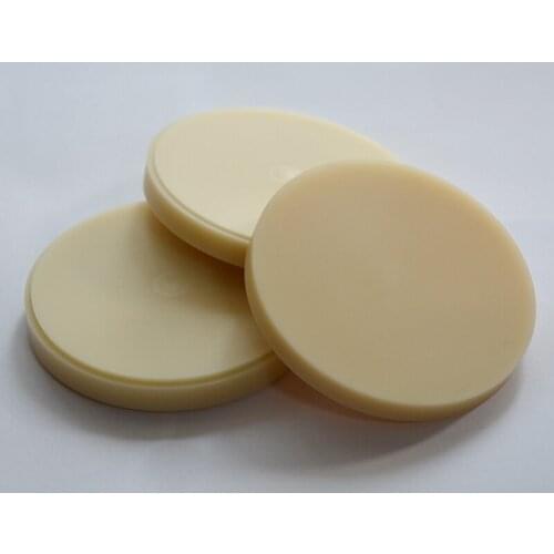 1 Pcs Dental CAD CAM OD98*10/12/14/16/18/20/22/25mm Thick PMMA Block Disc For Temporary Crowns And Bridges Dental Lab Material