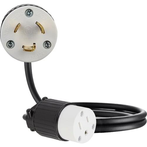 JORINDO NEMA L6-20P to 5-15R American power extension cord,American standard 3-pin male to 3-hole female conversion cable