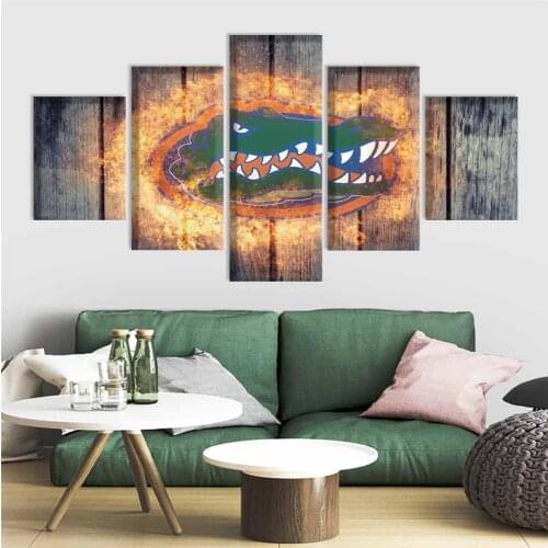 University Rugby Team Florida Gator Paintings Modern Home Decor Living Room Bedroom Wall Art Canvas Print Painting Calligraphy