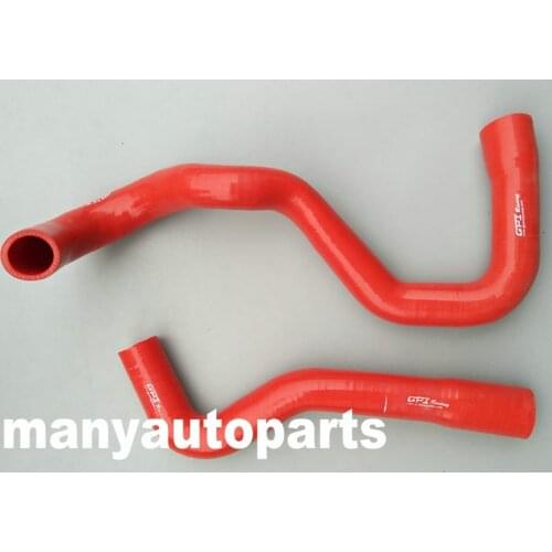 Red Silicone radiator hose for NISSAN PATROL Y61 TD42 4.2L DIESEL 12/97-ON