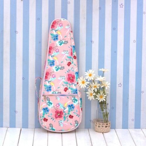 Ukulele Cartoon Leather Bag Carry Case Portable Handbag Ukulele Parts Accessory