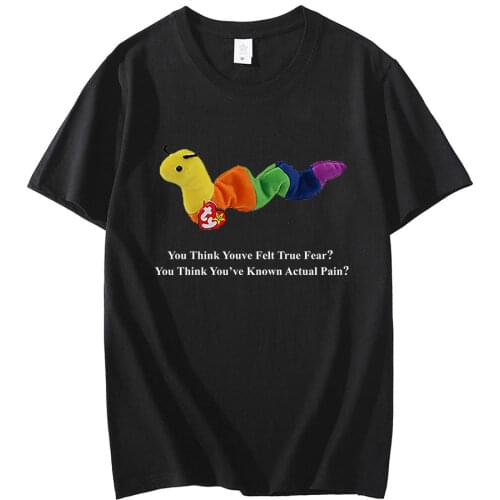 Inchworm Men T-Shirt 2021 Summer Geometric Circle Top Tees Fashion O--Neck Short Sleeve Casual Loose Men Shirts