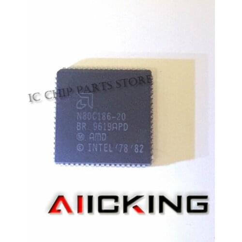 N80C186-20 5/PCS N80C186-20 PLCC Integrated IC N80C186 20 Chip original in stock