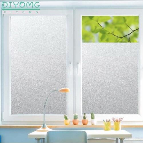Bathroom Frosted Glass Sticker Office Door Window Privacy Film PVC Waterproof Glass Contact Paper Glass Film Decals Thickened