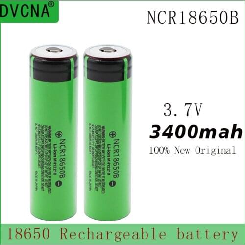 New Original Panasonic NCR18650B 3.7v 3400mAh 18650 rechargeable lithium battery for Panasonic flashlight batteries