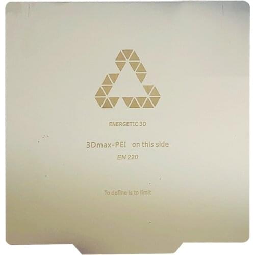 ENERGETIC Upgrade Wanhao Build Surface,Removable Spring Steel Sheet Heat bed 220x220mm for Wanhao Duplicator i3 Plus MK2,D6 Plus