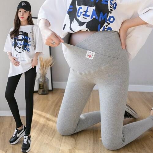 Maternity Clothes Pregnancy Low Waist Maternity Trousers Autumn Maternity Leggings Adjustable Elastic Waist Pencil Pants