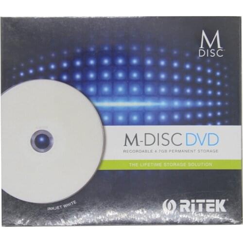 Wholesale 3 pcs 4.7 gb Printable DVD M-Discs with Storage Duration of Up to 1000 Years
