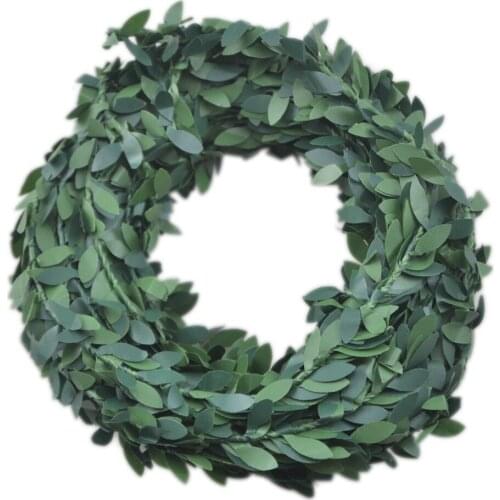 Ougual Artificial Fake Vine Ivy Foliage Green Leaves, Garland,Wreath,Headbands,Wedding,X-mas,Garden Decor 15meters 16.4 Yards