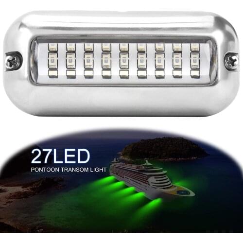 1PCS 27 LED Fishing Light Attracting Fish Underwater LED Night Luring Lamps For Marine Pontoon Boat Fishing Tools
