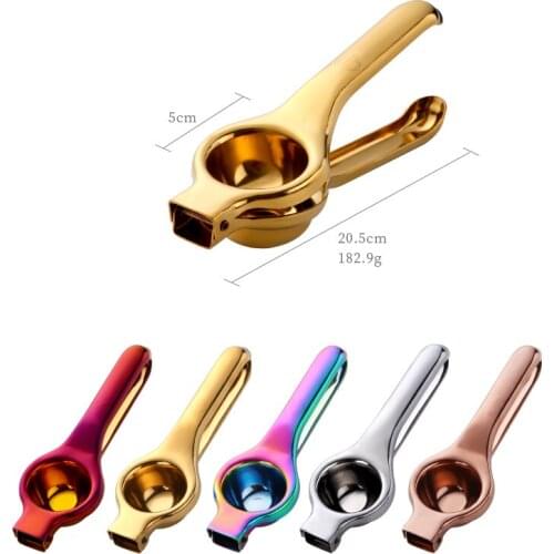 4PC Vegetable Fruit Tools 304 Stainless Steel Orange Gold Squeezer Lemon Juicer Reamers Kitchen accessories