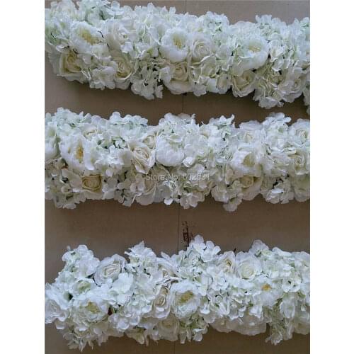 SPR WHITE 10pcs/lot wedding small road lead flower wall stage backdrop decorative wholesale artificial flower table centerpiece