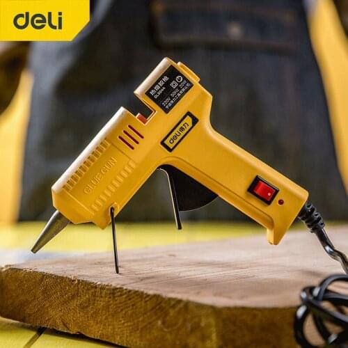 DELI 20W Hot Melt Glue Gun Mini Industrial Guns Heat Temperature Thermo Electric Repair Tool DIY Home
