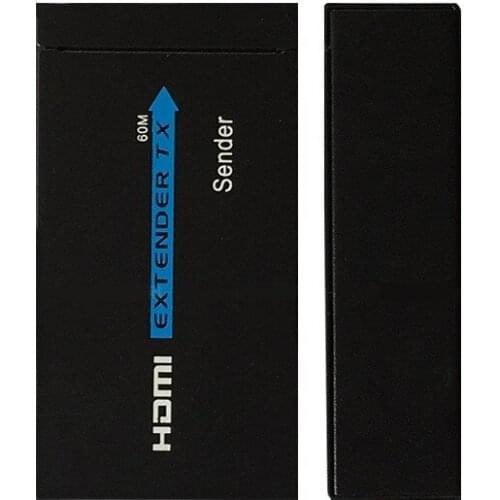 HDMI Extender,164 Ft Full HD Uncompressed Transmit,Up to 1080P@60Hz Over Single Ethernet Cat5e/Cat6/Cat7