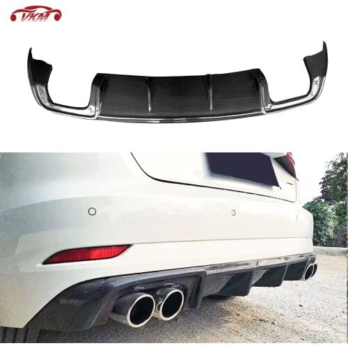 Carbon Fiber Rear Bumper Lip Diffuser Spoiler for Audi A3 Sline S3 Hatchback Sportback 2017 2018 2019 Car Bumper Guard