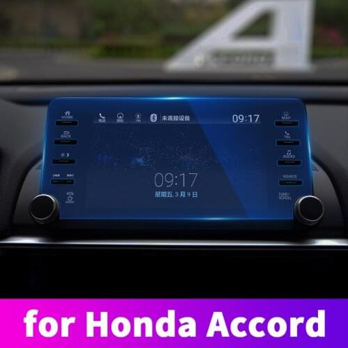 For 10th Honda Accord 2018 2019 Instrument panel navigation display tempered protective film control car GPS screen stickers