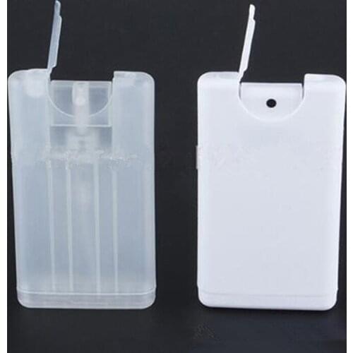 20ml Plastic Portable Perfume Spray Bottle Moisturizing Water Box Card Type Perfume Spray Bottle Perfume Refillable Bottle