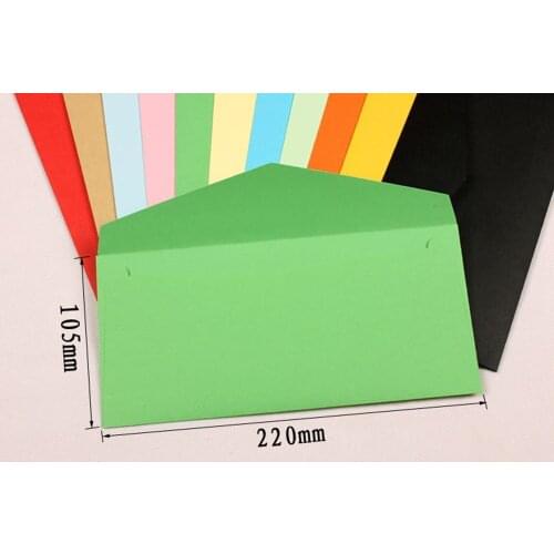 50Pcs/Lot 10.5*22cm Vintage Style Ancien Gift Envelope Pack Office School Supply Kraft Paper Letters Envelope Wedding Invitation