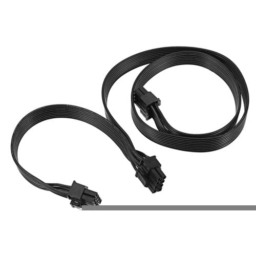 8-Pin Male to Dual 8Pin (6 + 2) Male PCI-E Video Graphics Card Power Cord Gpu Power Extension Cable Splitter for Btc