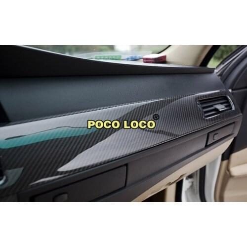 Auto 6D glossy textured Black Shinny GLOSSY Carbon Fiber Vinyl Wrap Sheet door sill Protector Vinyl Sticker