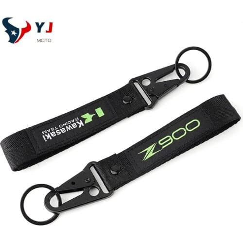 Newest Embroidery Collection Keychain For Kawasaki Z900 High Quality Motorcycle Embroidered Keyring Key Holder Ring Chain