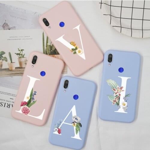 Matte Case For Xiaomi Redmi Note 7 Pro Back Cover Case TPU Silicone Letter For Xiomi Redmi Note 7 Thin Case Redmi Note7 Funda